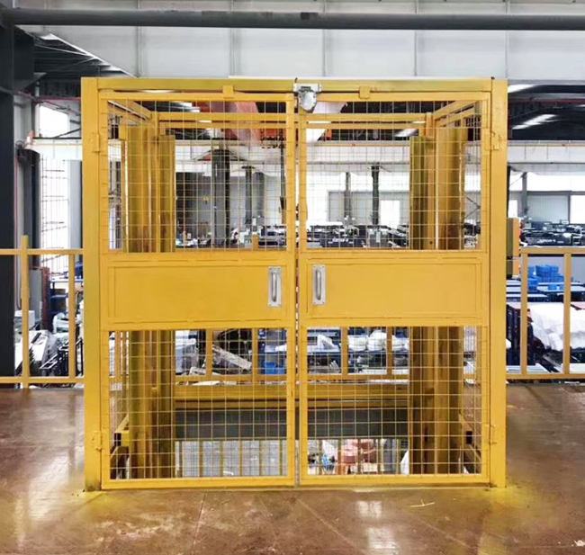 进贤智能导轨式升降机亮相